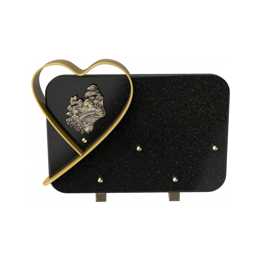 Plaque funéraire CUPIDON – Plaques Funéraires Créations® – vue complémentaire