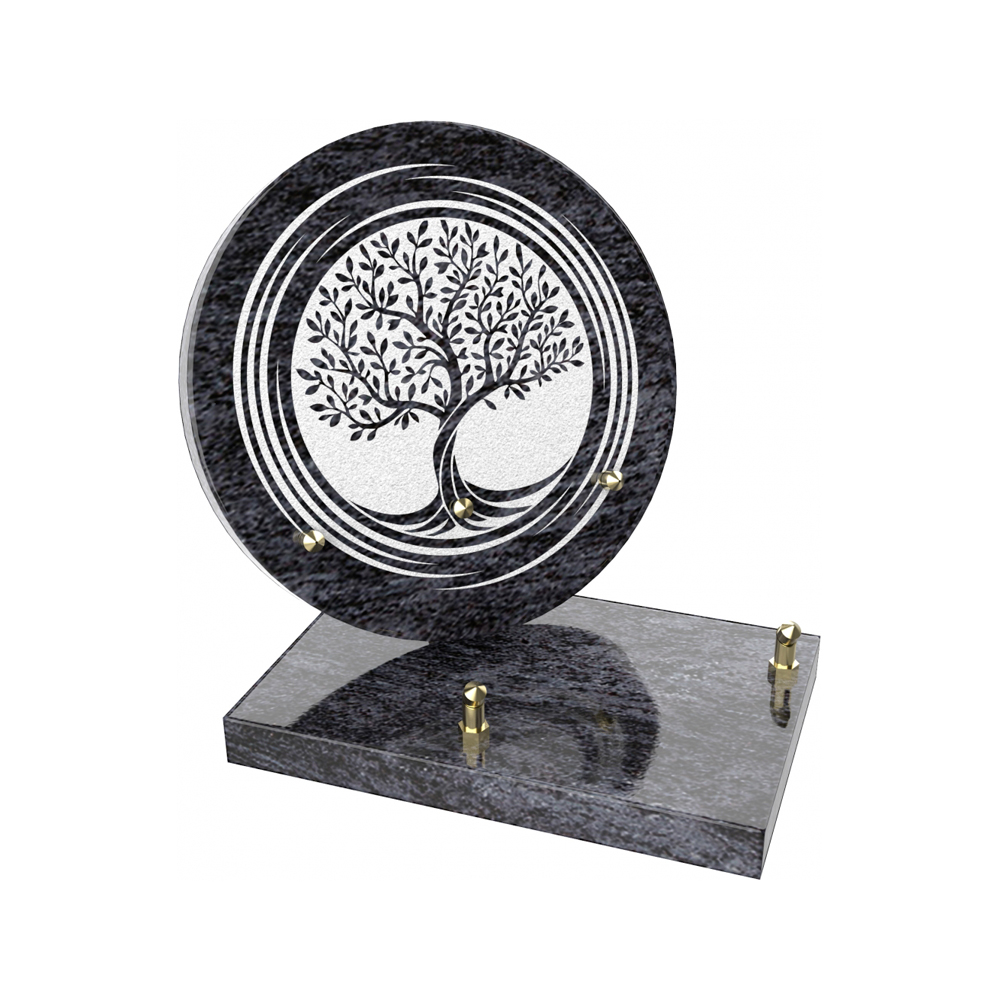 Plaque funéraire CRÉPUSCULE – Plaques Funéraires Créations® – vue complémentaire