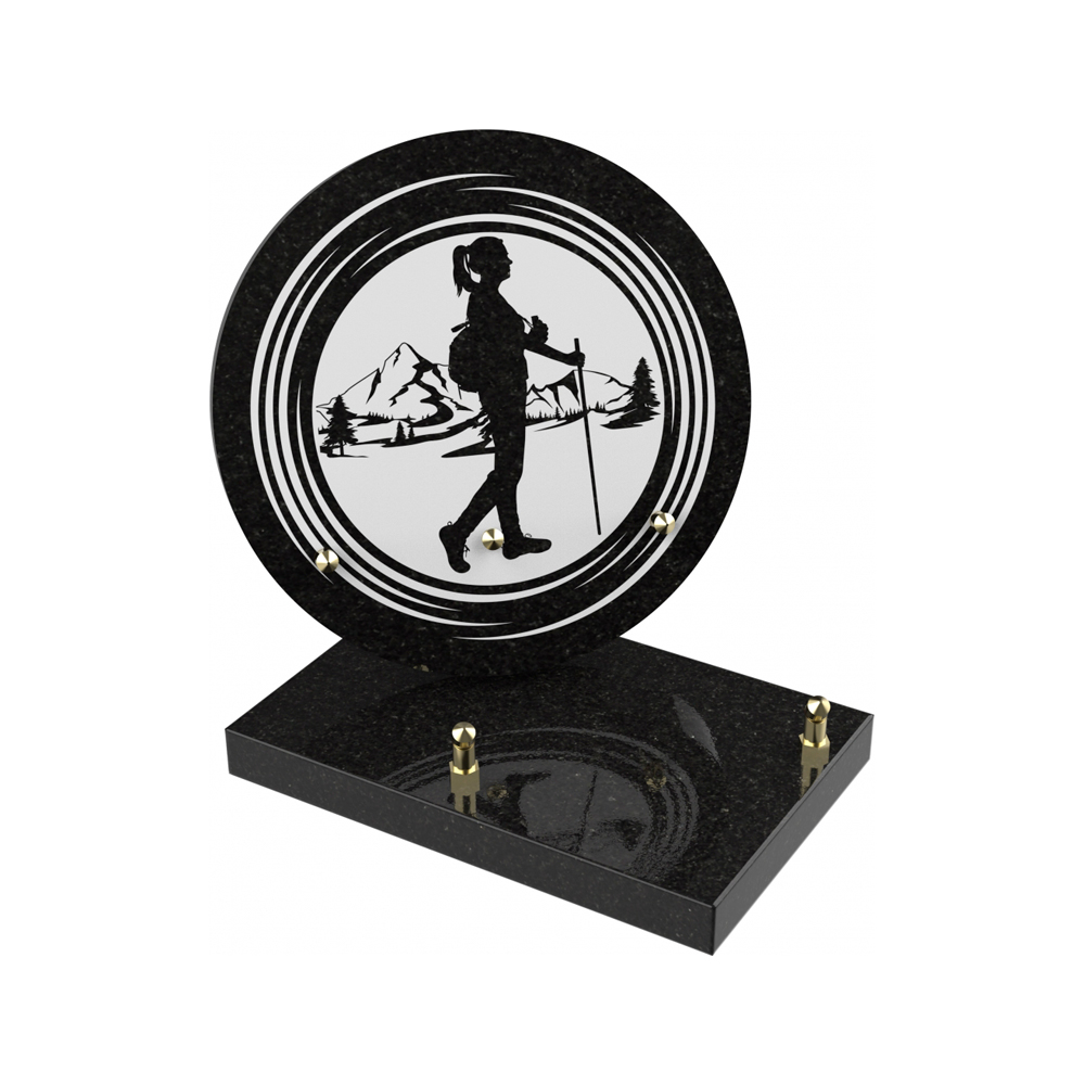 Plaque funéraire CRÉPUSCULE – Plaques Funéraires Créations® – vue complémentaire