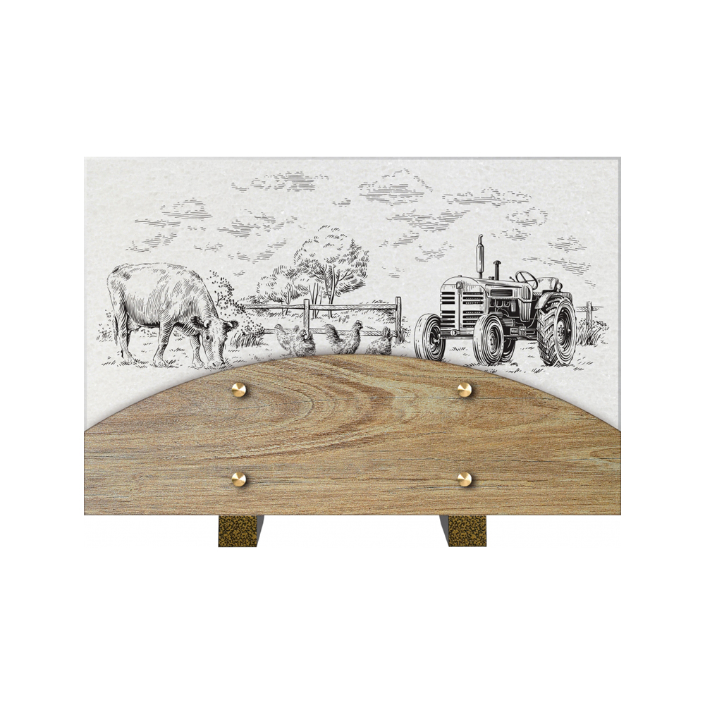 Plaque funéraire PERLE – Plaques Funéraires Créations®