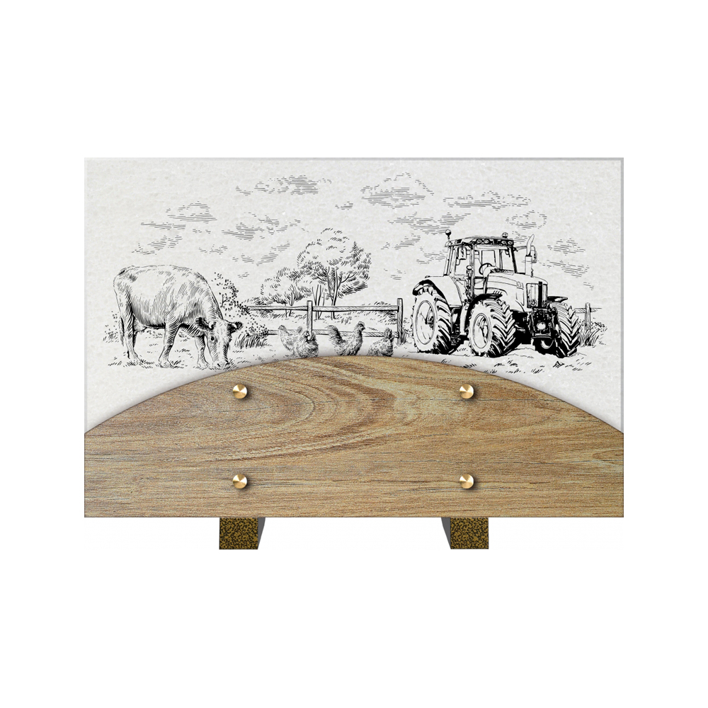Plaque funéraire PERLE – Plaques Funéraires Créations® – vue complémentaire