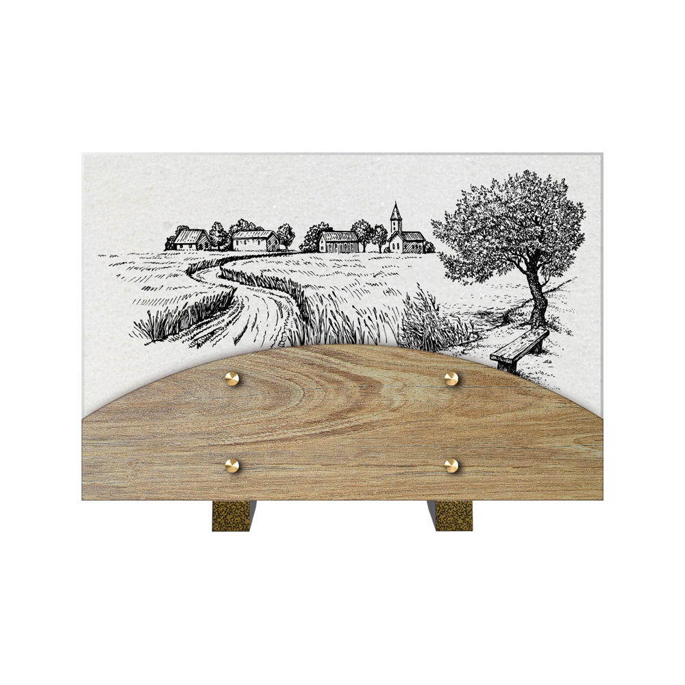 Plaque funéraire PERLE – Plaques Funéraires Créations® – vue complémentaire