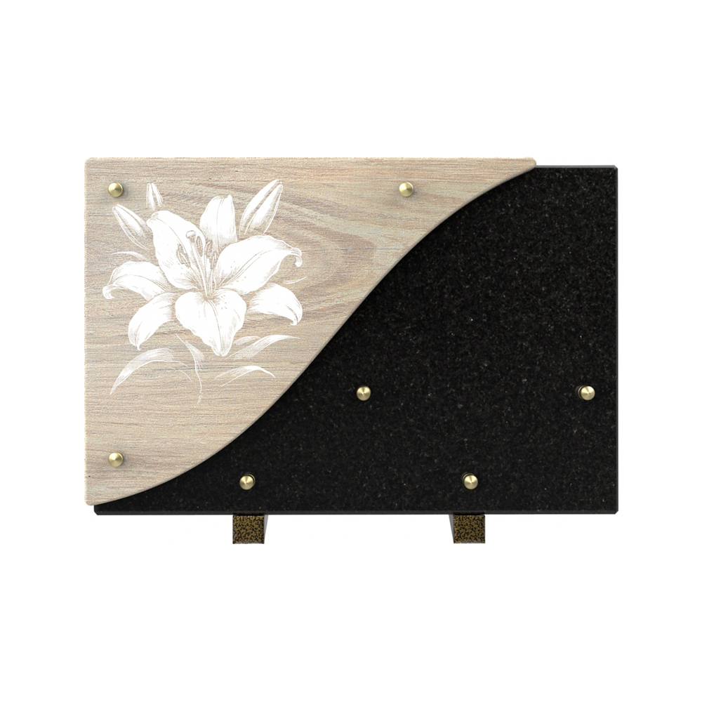 Plaque funéraire CÉRAMOR – Plaques Funéraires Créations® – vue complémentaire