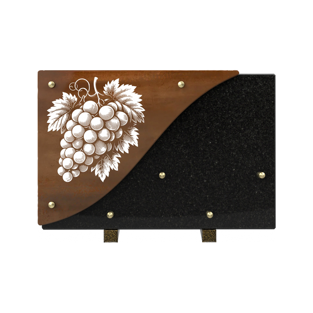 Plaque funéraire CÉRAMOR – Plaques Funéraires Créations® – vue complémentaire