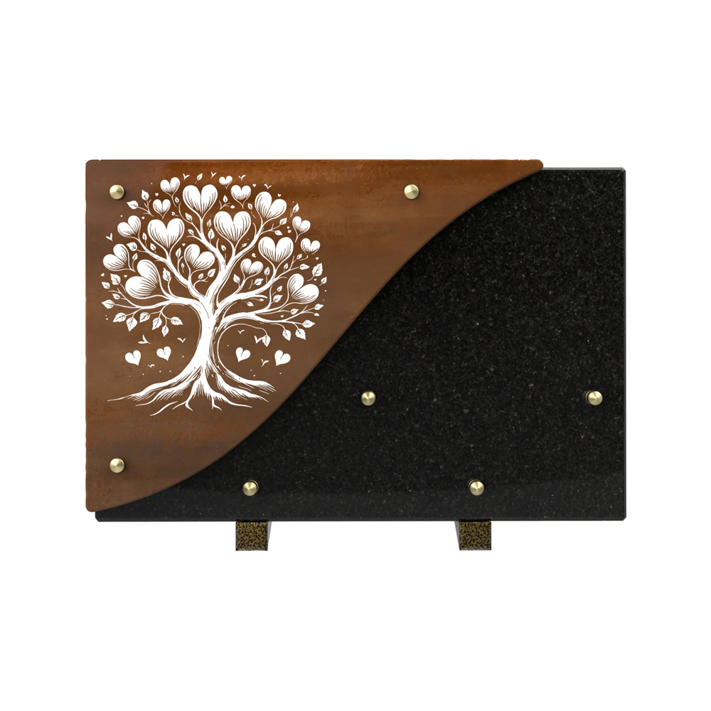 Plaque funéraire CÉRAMOR – Plaques Funéraires Créations® – vue complémentaire
