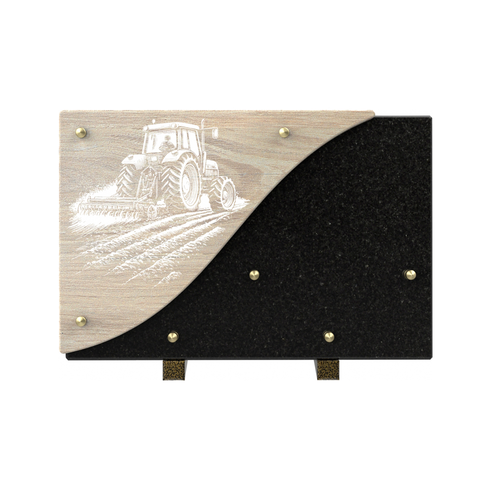 Plaque funéraire CÉRAMOR – Plaques Funéraires Créations® – vue complémentaire