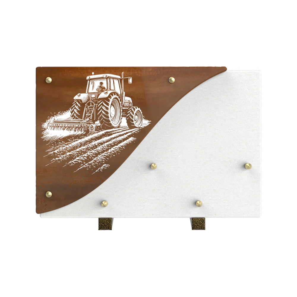 Plaque funéraire CÉRAMOR – Plaques Funéraires Créations® – vue complémentaire
