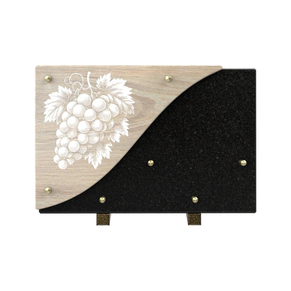 Plaque funéraire CÉRAMOR – Plaques Funéraires Créations® – vue complémentaire