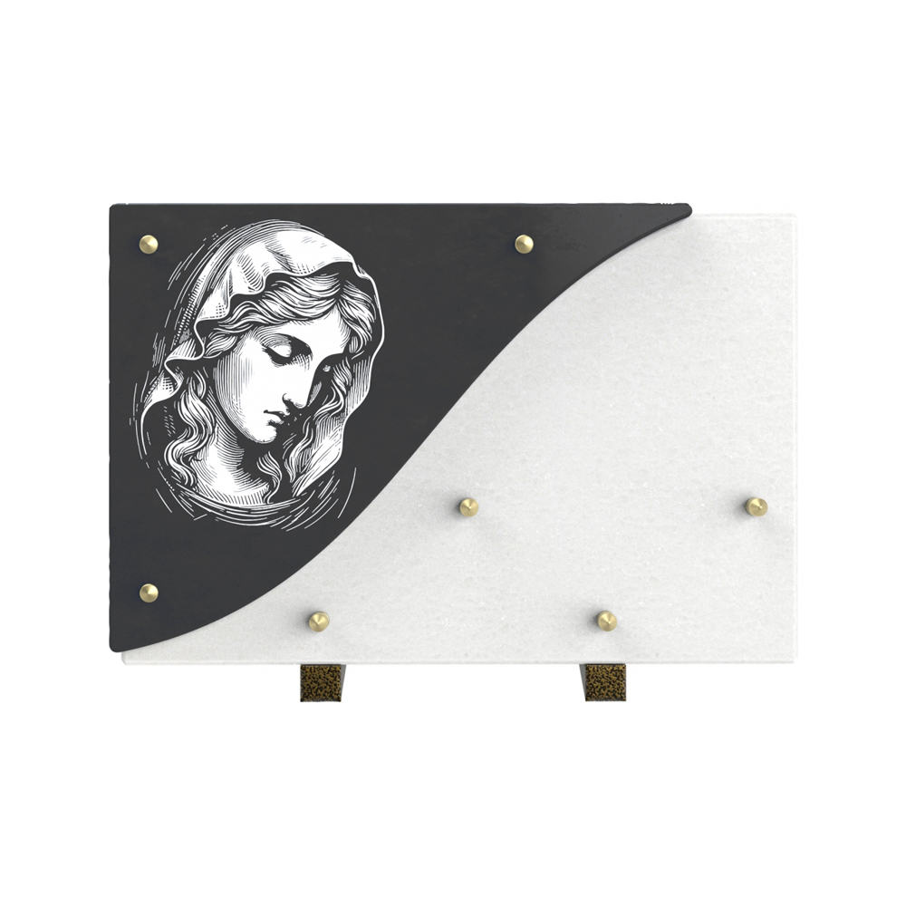 Plaque funéraire CÉRAMOR – Plaques Funéraires Créations® – vue complémentaire