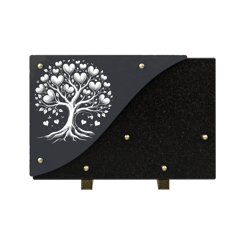 Plaque funéraire CÉRAMOR – Plaques Funéraires Créations® – vue complémentaire
