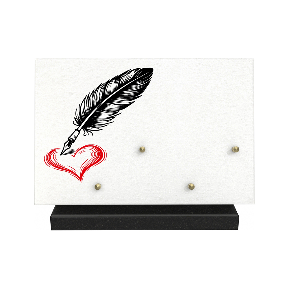 Plaque funéraire RUBALYS – Plaques Funéraires Créations® – vue complémentaire