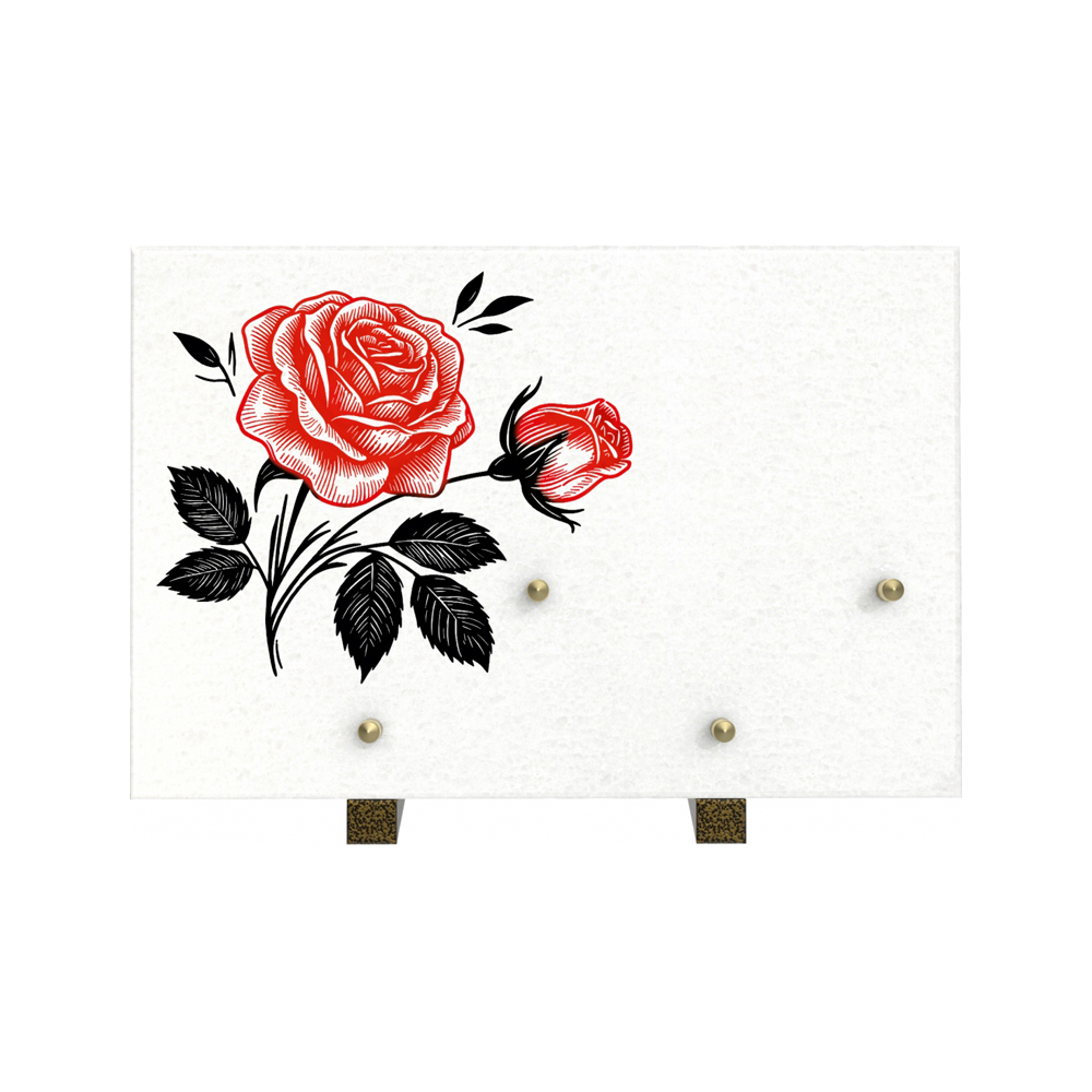 Plaque funéraire RUBALYS – Plaques Funéraires Créations®