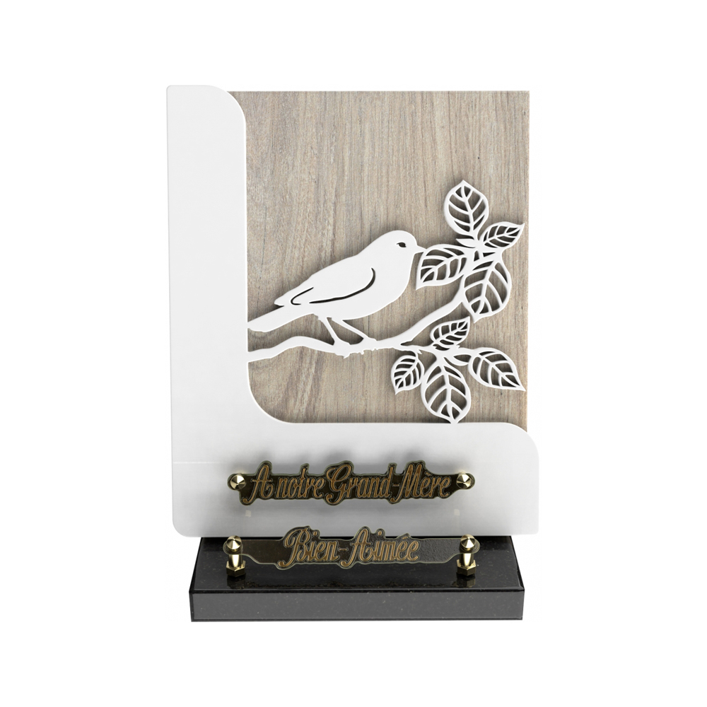 Plaque funéraire AUBIER – Plaques Funéraires Créations®