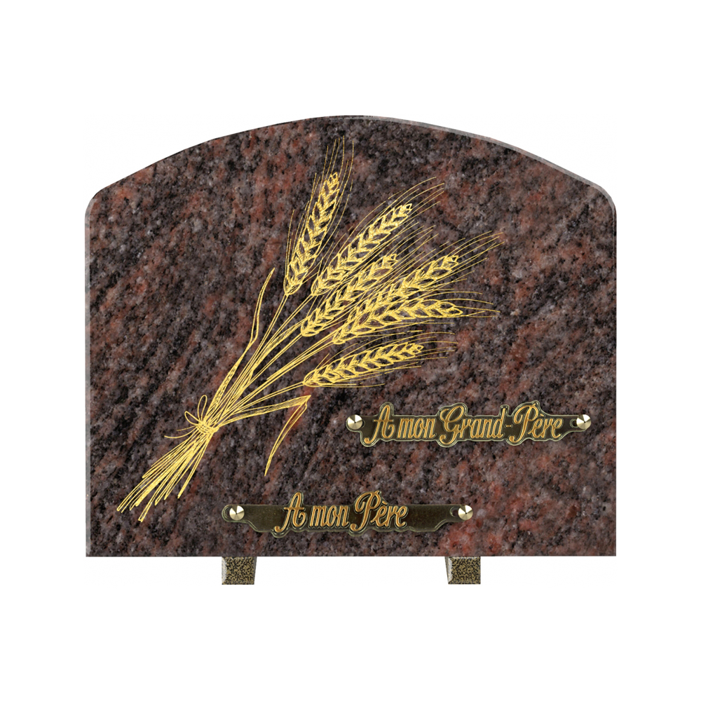 Plaque funéraire ÉCUEIL – Plaques Funéraires Créations®