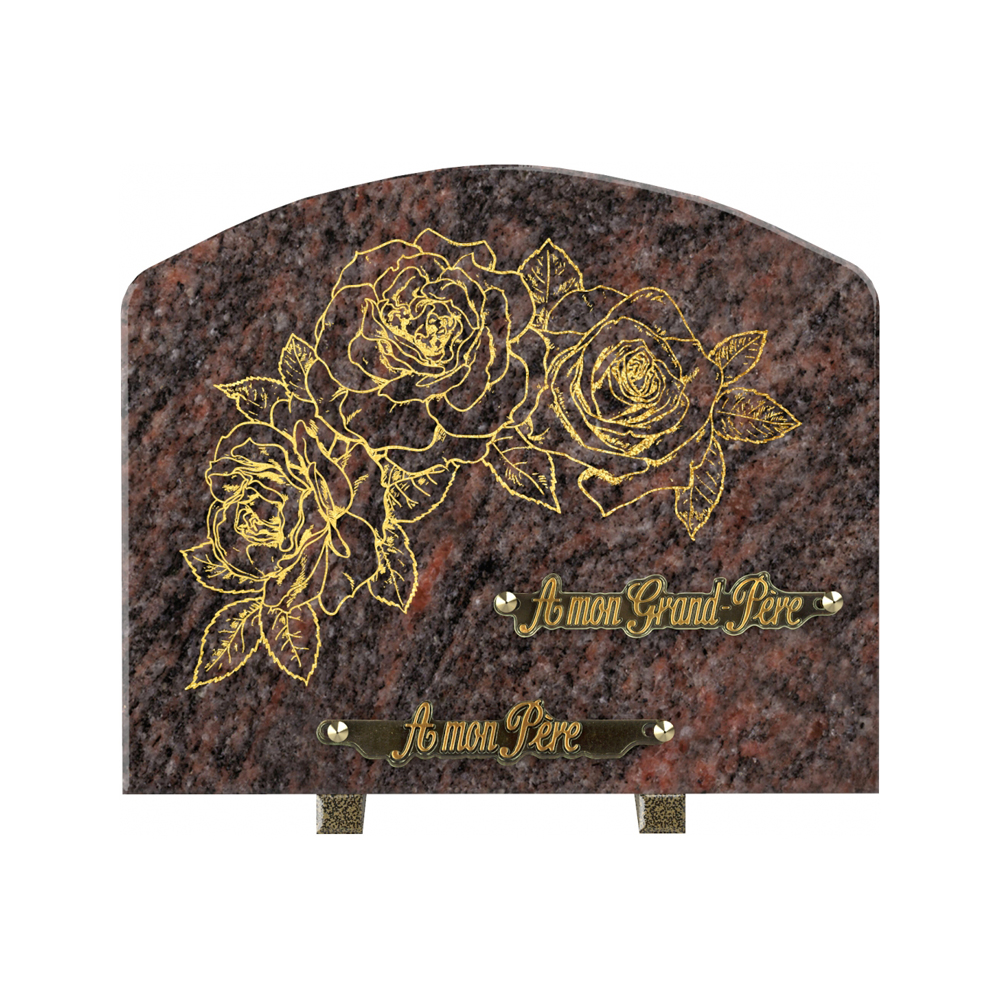 Plaque funéraire ÉCUEIL – Plaques Funéraires Créations®