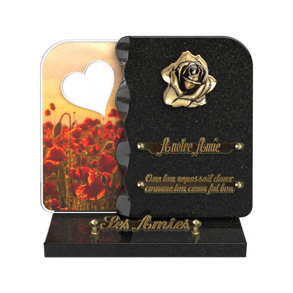 Plaque funéraire NEXUS – Plaques Funéraires Créations® – vue complémentaire
