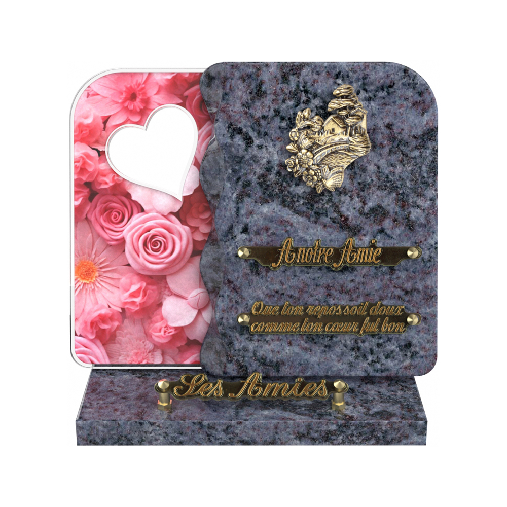 Plaque funéraire NEXUS – Plaques Funéraires Créations® – vue complémentaire