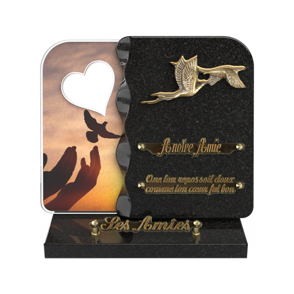 Plaque funéraire NEXUS – Plaques Funéraires Créations® – vue complémentaire