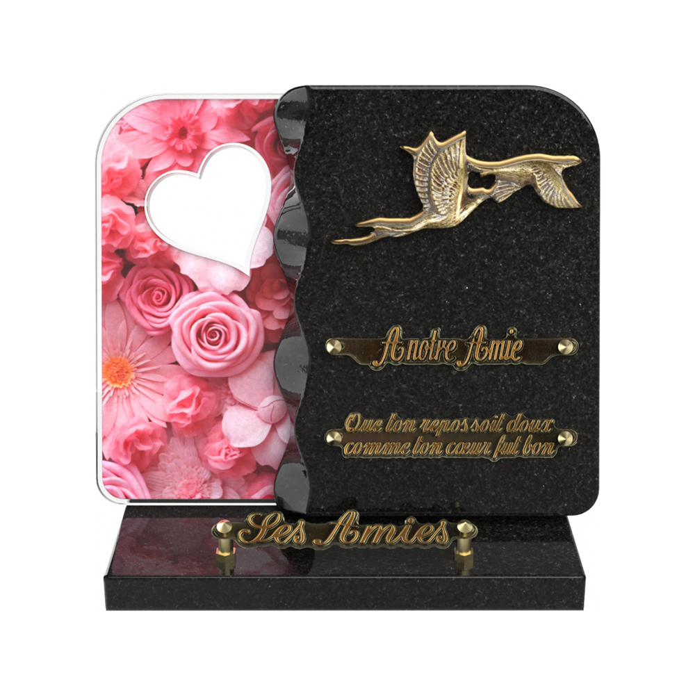 Plaque funéraire NEXUS – Plaques Funéraires Créations® – vue complémentaire