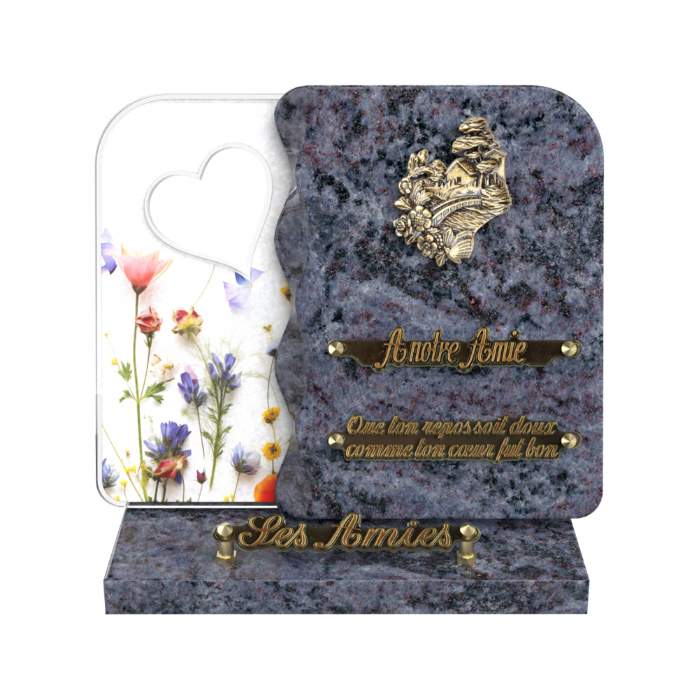Plaque funéraire NEXUS – Plaques Funéraires Créations® – vue complémentaire