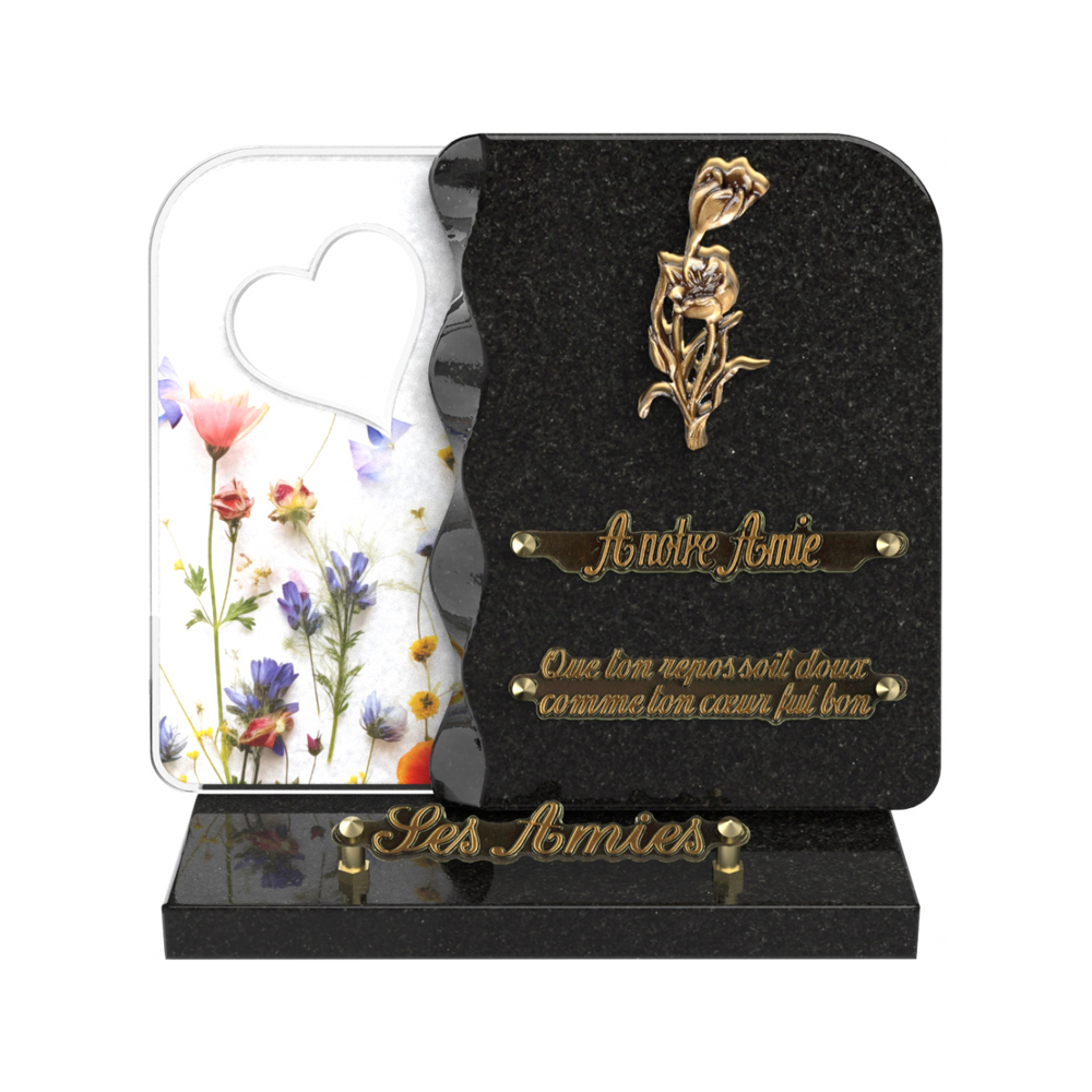 Plaque funéraire NEXUS – Plaques Funéraires Créations® – vue complémentaire
