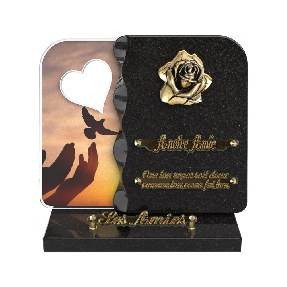 Plaque funéraire NEXUS – Plaques Funéraires Créations® – vue complémentaire