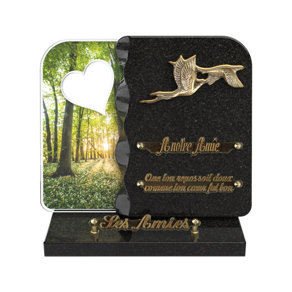 Plaque funéraire NEXUS – Plaques Funéraires Créations® – vue complémentaire