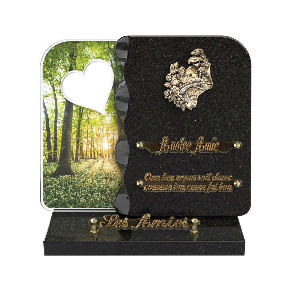 Plaque funéraire NEXUS – Plaques Funéraires Créations® – vue complémentaire