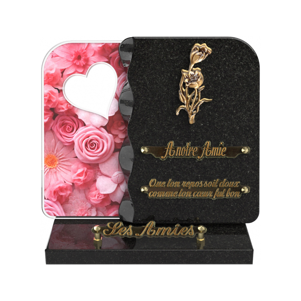 Plaque funéraire NEXUS – Plaques Funéraires Créations® – vue complémentaire