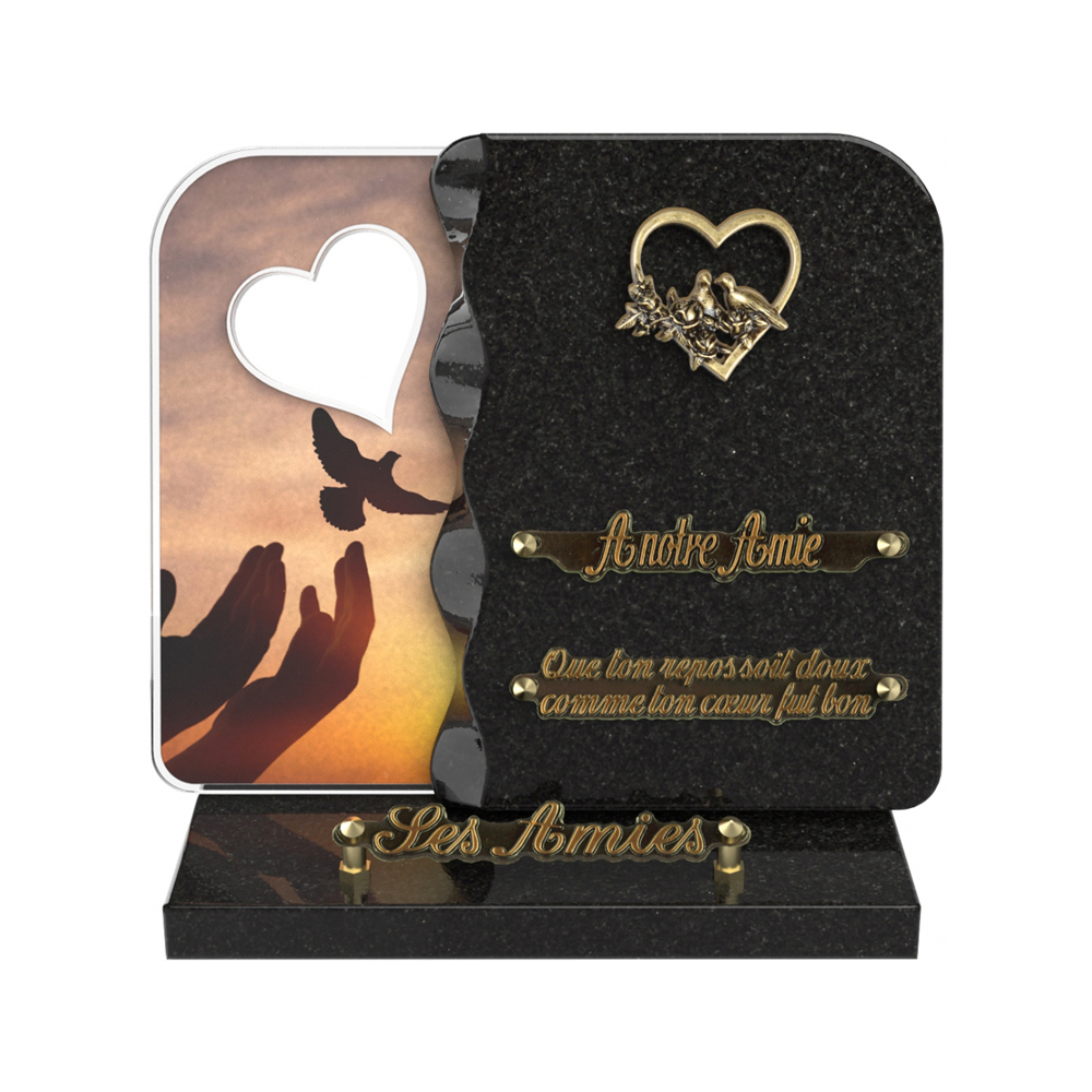 Plaque funéraire NEXUS – Plaques Funéraires Créations® – vue complémentaire