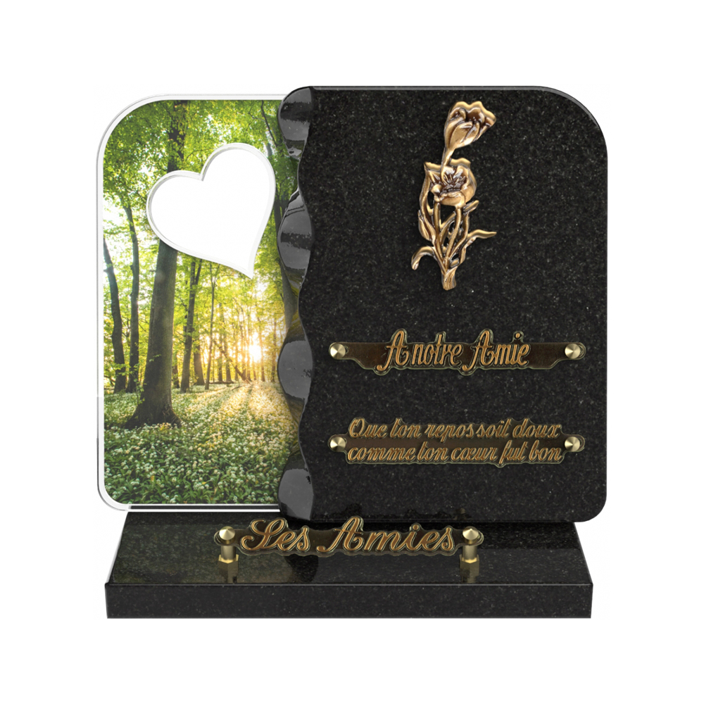Plaque funéraire NEXUS – Plaques Funéraires Créations® – vue complémentaire