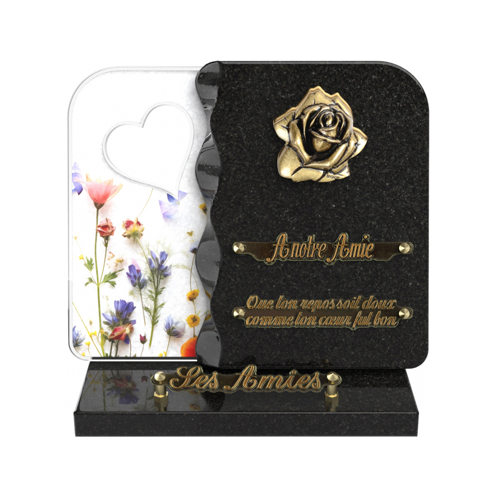 Plaque funéraire NEXUS – Plaques Funéraires Créations® – vue complémentaire