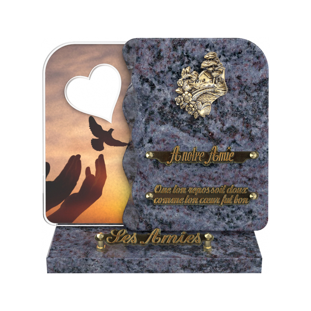 Plaque funéraire NEXUS – Plaques Funéraires Créations® – vue complémentaire