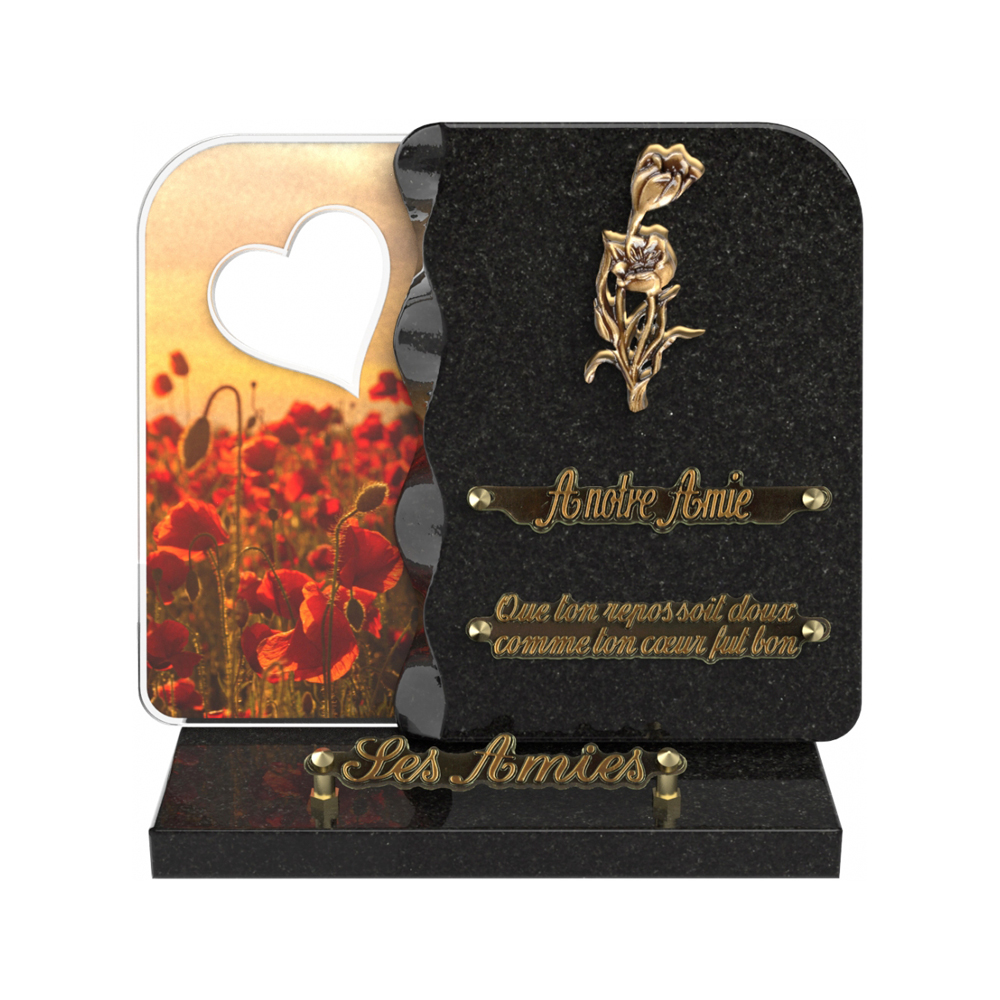 Plaque funéraire NEXUS – Plaques Funéraires Créations® – vue complémentaire