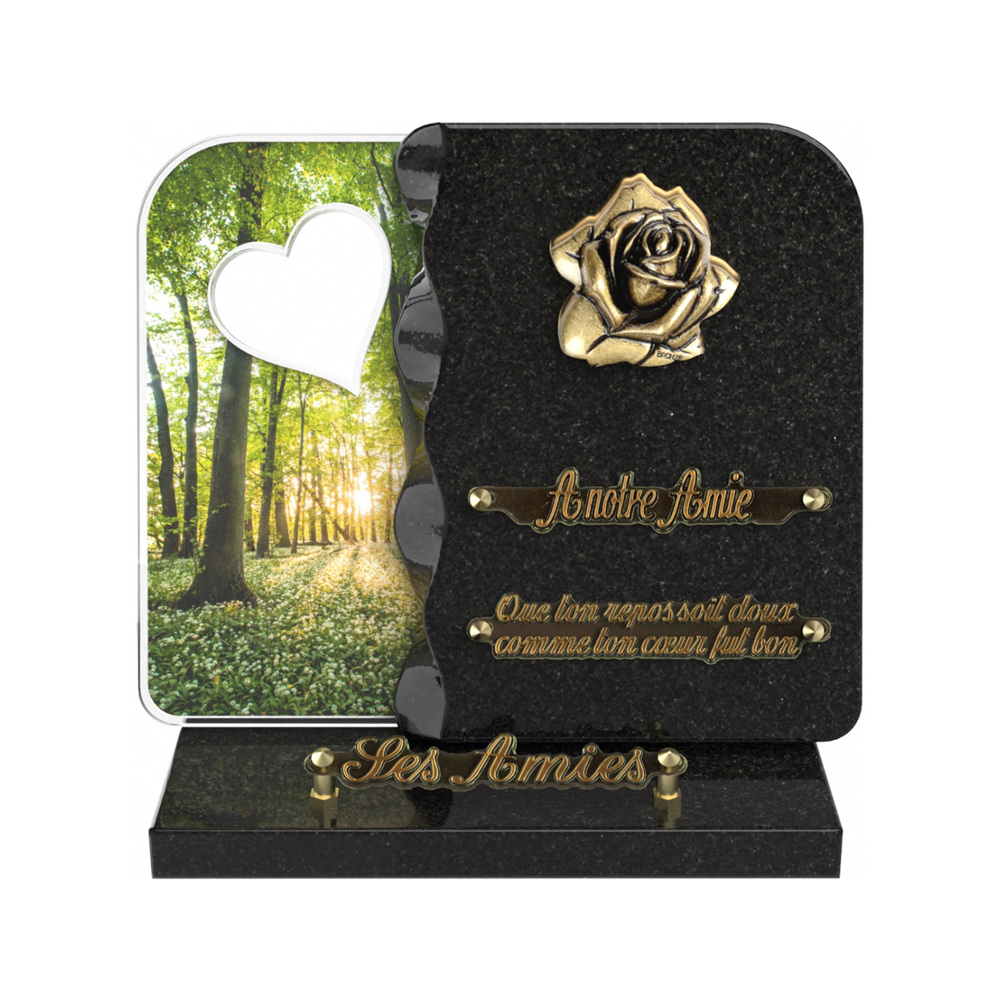 Plaque funéraire NEXUS – Plaques Funéraires Créations® – vue complémentaire