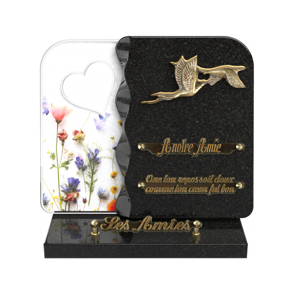 Plaque funéraire NEXUS – Plaques Funéraires Créations® – vue complémentaire
