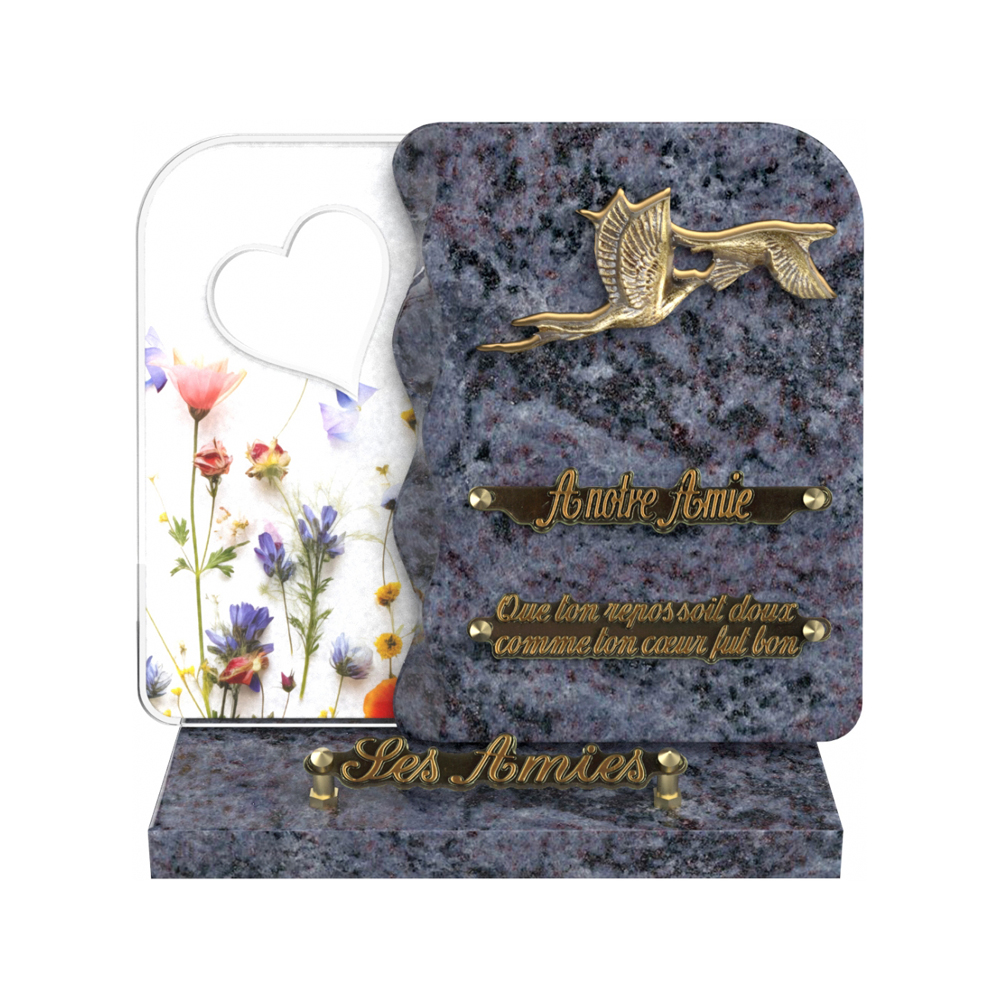 Plaque funéraire NEXUS – Plaques Funéraires Créations® – vue complémentaire