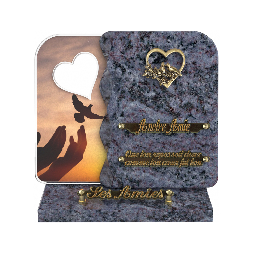 Plaque funéraire NEXUS – Plaques Funéraires Créations® – vue complémentaire