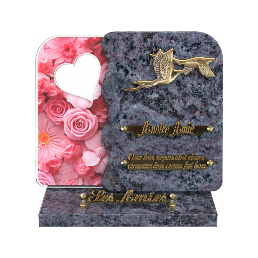 Plaque funéraire NEXUS – Plaques Funéraires Créations® – vue complémentaire