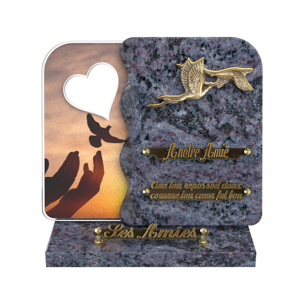 Plaque funéraire NEXUS – Plaques Funéraires Créations® – vue complémentaire
