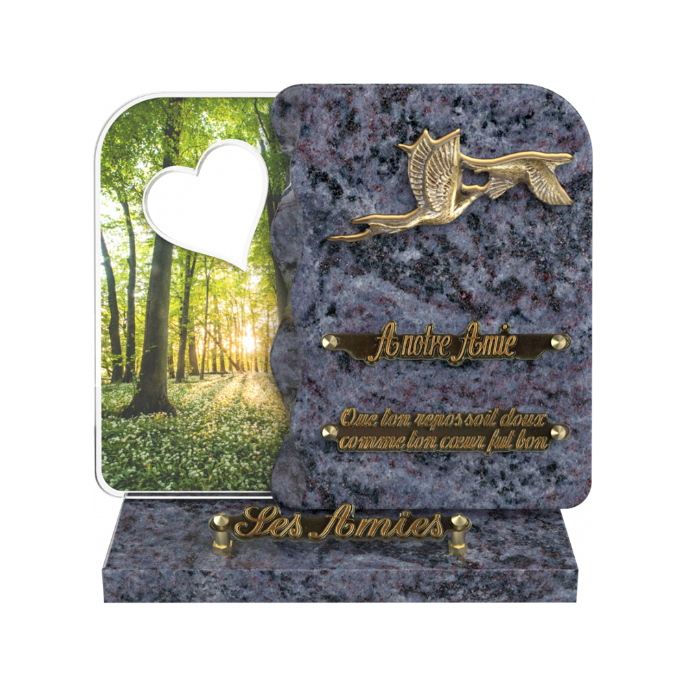 Plaque funéraire NEXUS – Plaques Funéraires Créations® – vue complémentaire