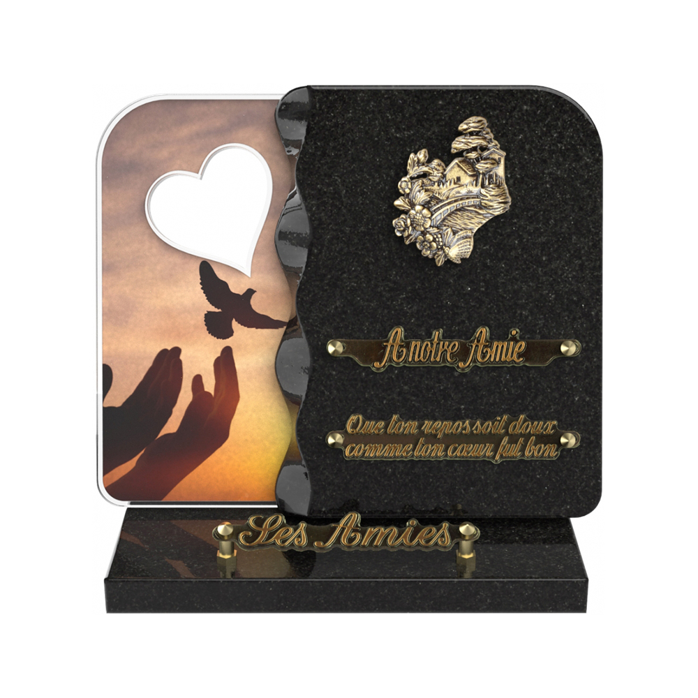 Plaque funéraire NEXUS – Plaques Funéraires Créations® – vue complémentaire