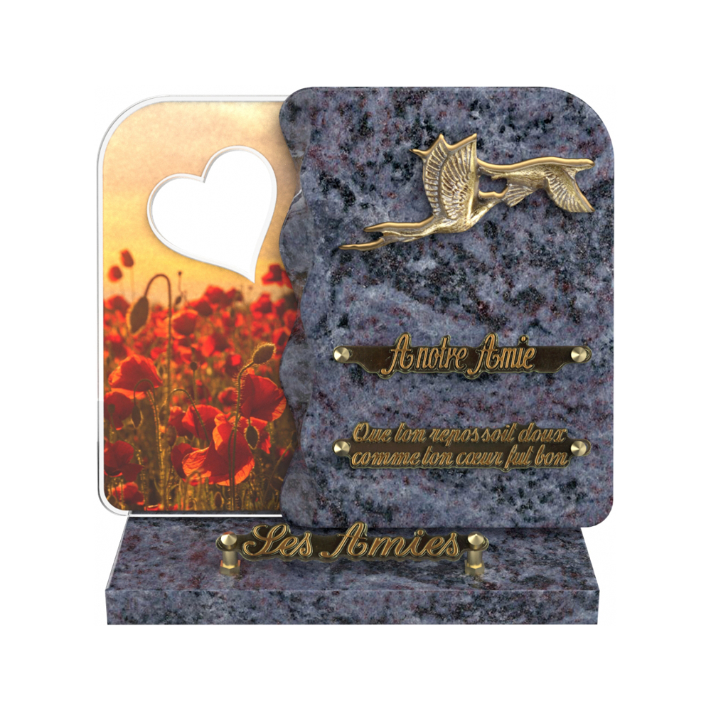 Plaque funéraire NEXUS – Plaques Funéraires Créations® – vue complémentaire