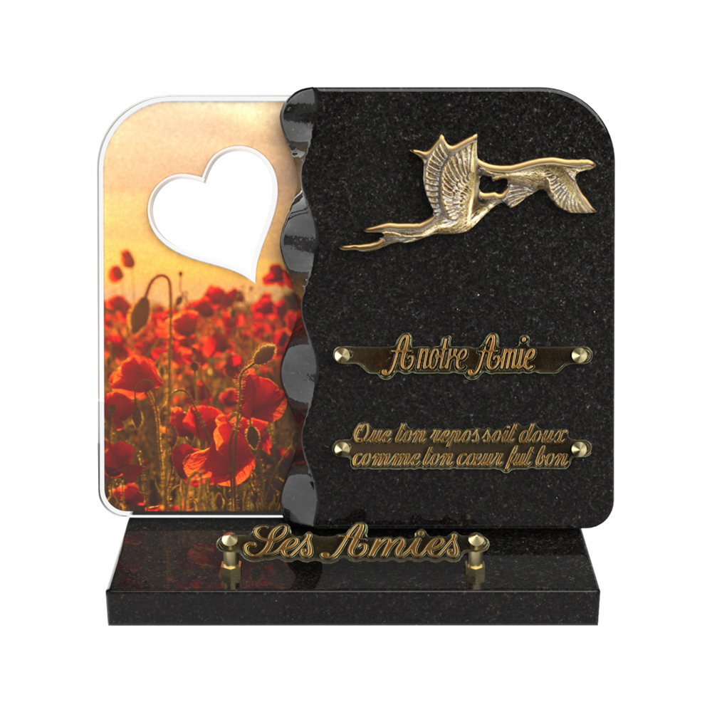 Plaque funéraire NEXUS – Plaques Funéraires Créations® – vue complémentaire