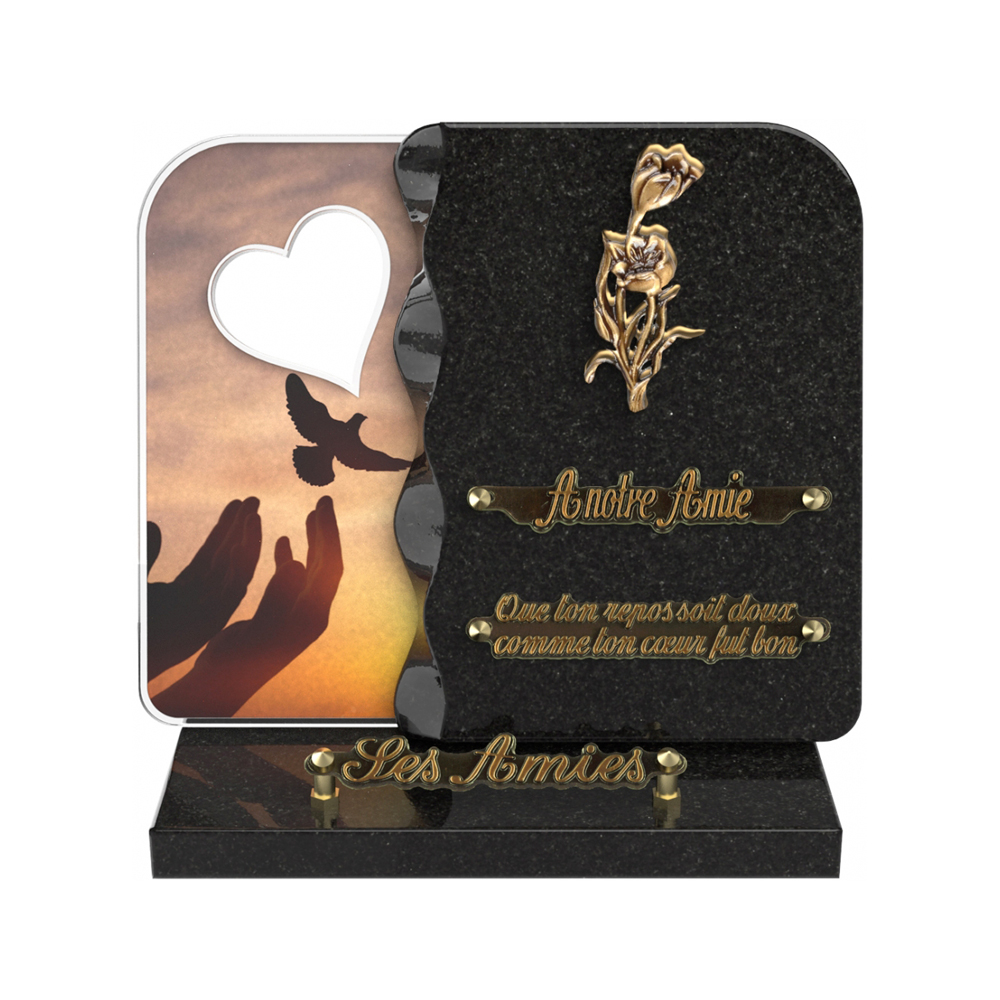 Plaque funéraire NEXUS – Plaques Funéraires Créations® – vue complémentaire