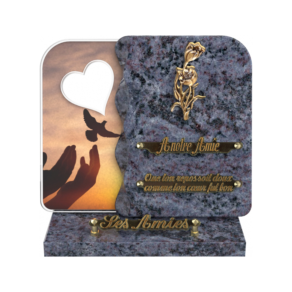 Plaque funéraire NEXUS – Plaques Funéraires Créations® – vue complémentaire