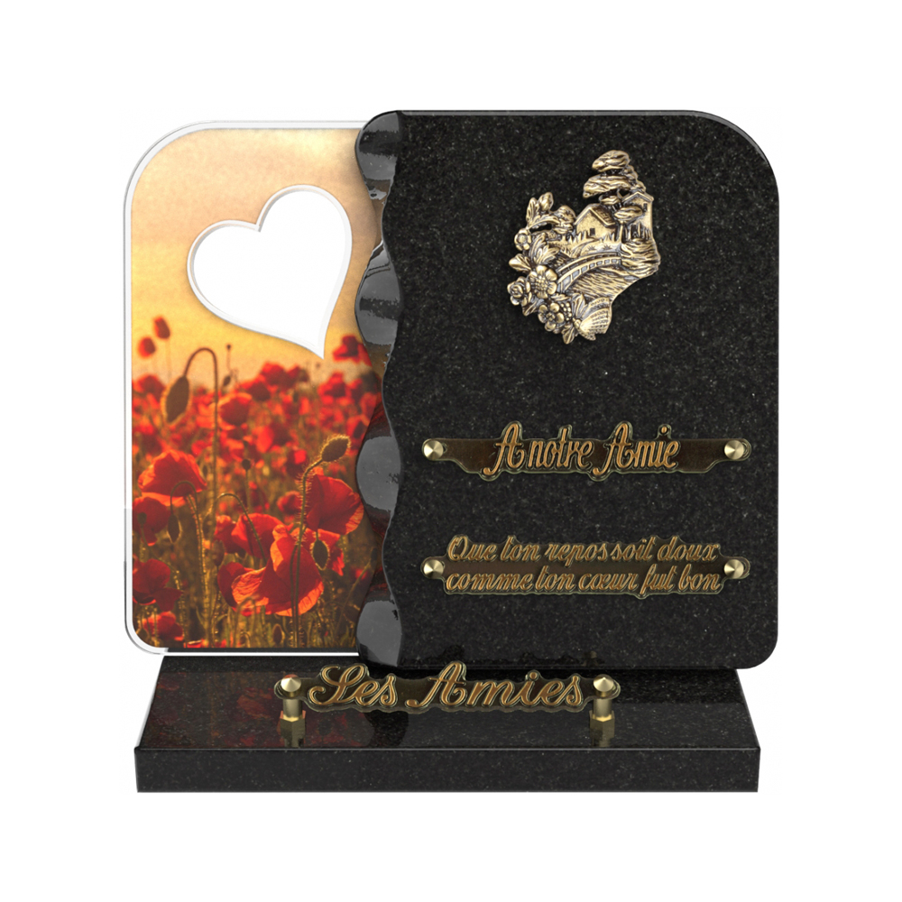 Plaque funéraire NEXUS – Plaques Funéraires Créations® – vue complémentaire