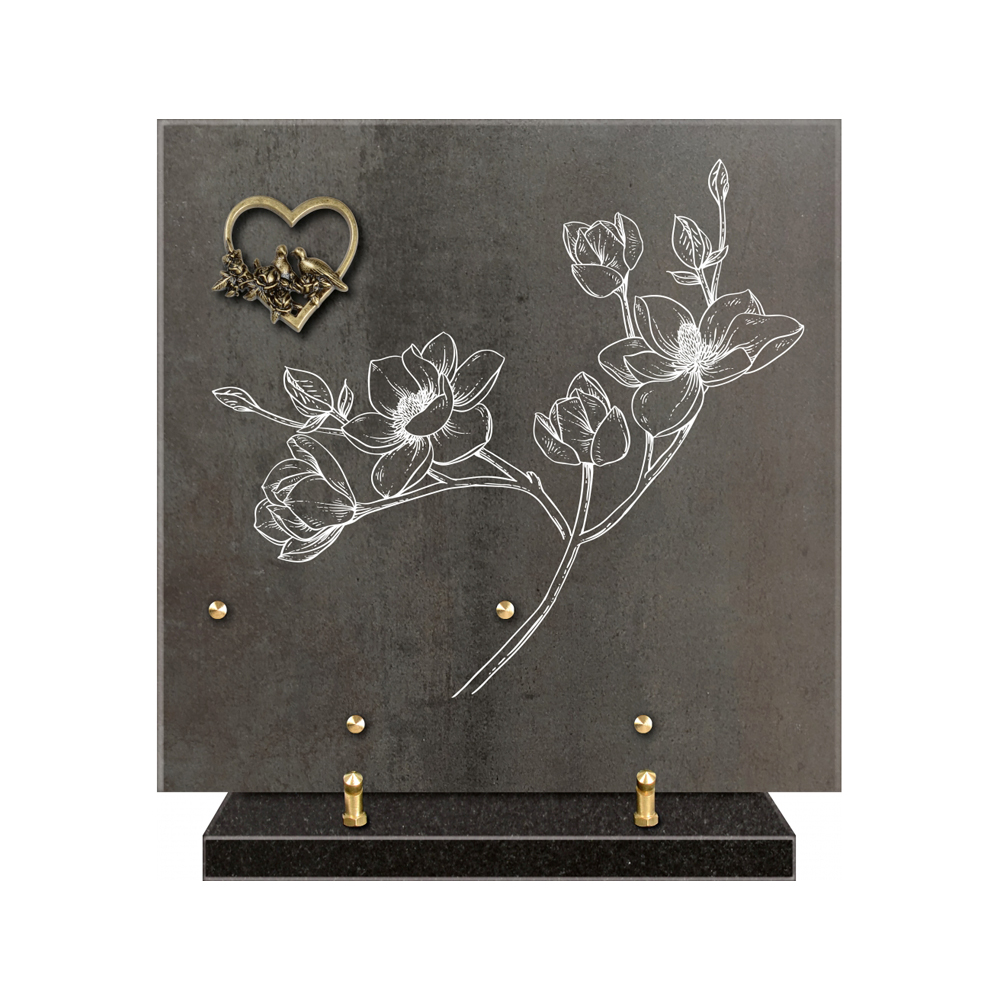 Plaque funéraire ANTHRACITE – Plaques Funéraires Créations®