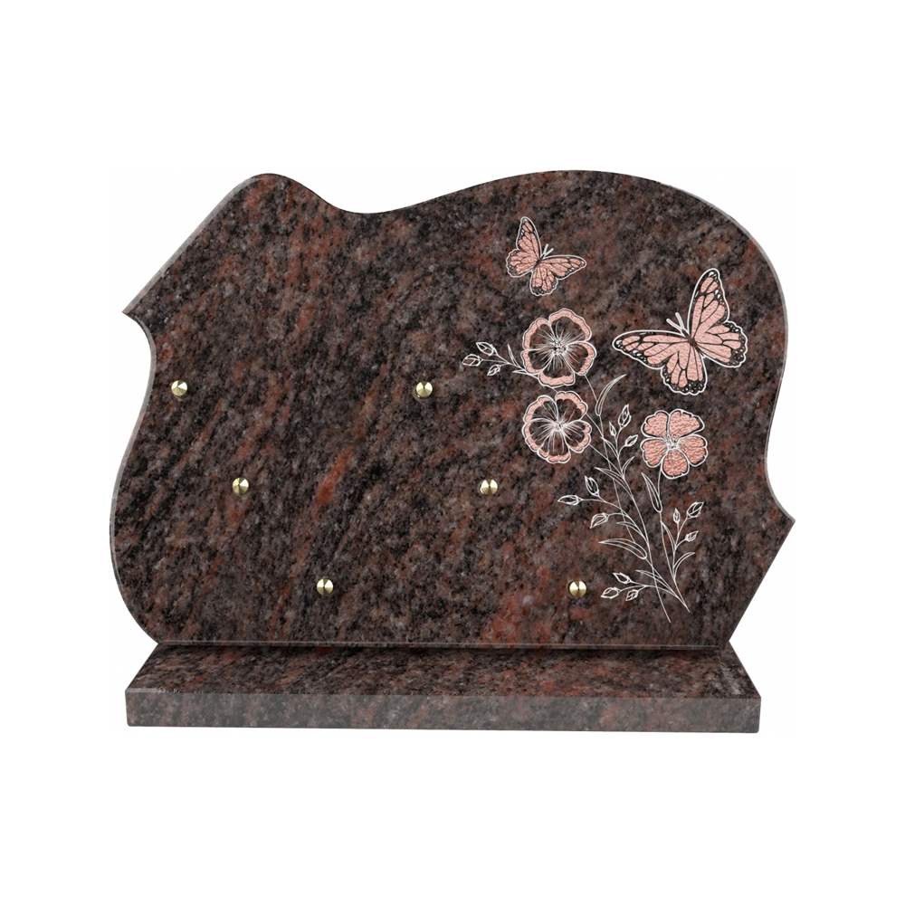Plaque funéraire ART NOUVEAU – Plaques Funéraires Créations® – vue complémentaire
