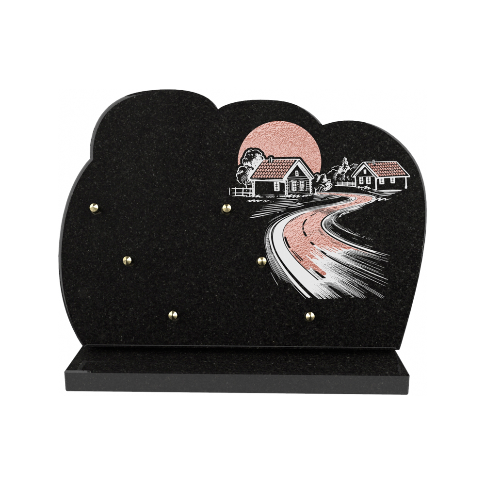 Plaque funéraire ART NOUVEAU – Plaques Funéraires Créations® – vue complémentaire
